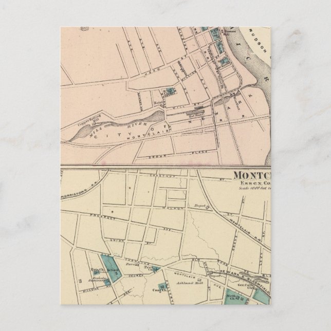 Belleville, Montclair, NJ Vykort (Framsida)