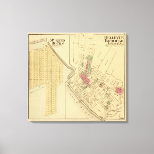 Bellevue Borough Canvastryck