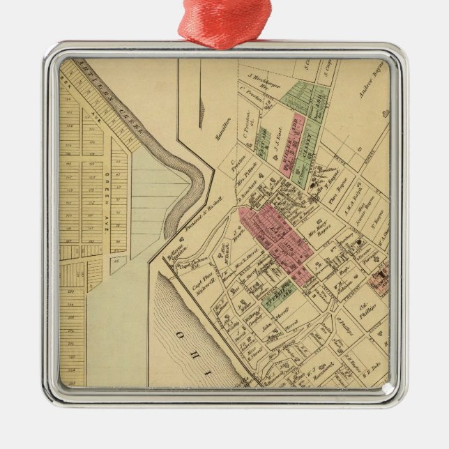 Bellevue Borough Julgransprydnad Metall (Framsidan)