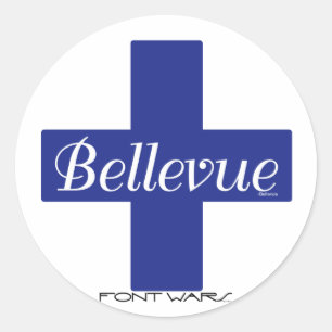 Bellevue klistermärke