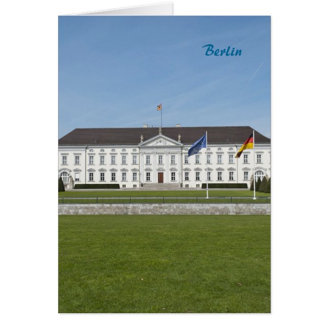 Bellevue Palace i Berlin Hälsningskort (Framsidan)