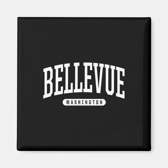 Bellevue Washington Semesteruppehåll College Style Magnet (Framsidan)