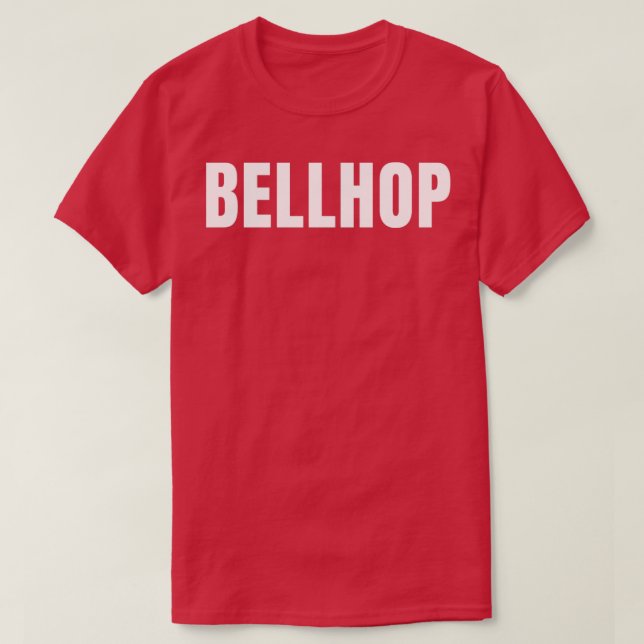 Bellhop Funny Yrke Yrke från Birthday Gift I T Shirt (Design framsida)