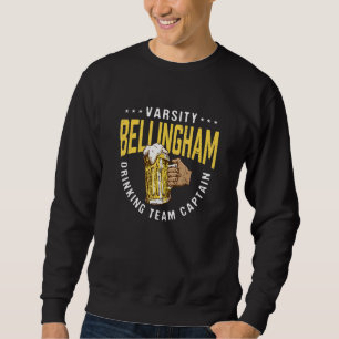 Bellingham Drinking Team kapten Beer Humor Lång Ärmad Tröja
