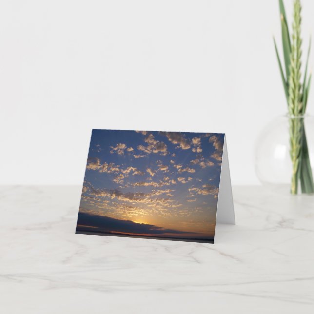 Bellingham fjärdsolnedgång kort (Framsida)