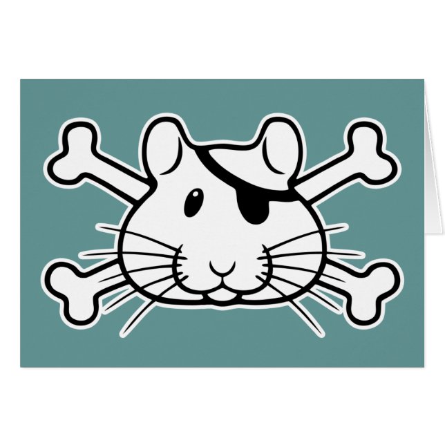 Bellingham pirat 1 hälsningskort (Framsidan Horizontal)