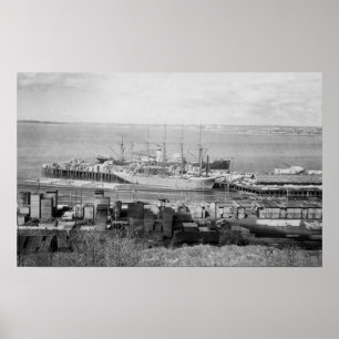 Bellingham, WA Docks View of Lumber Fraktass Poster
