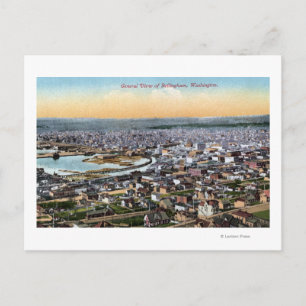 Bellingham, Washington - City Aerial Vykort