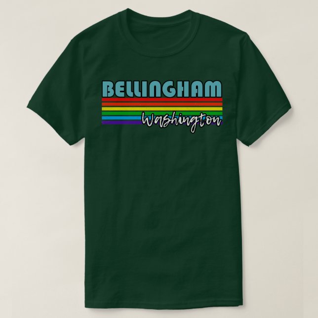 Bellingham Washington Pride Bellingham LGBT Gift T Shirt (Design framsida)