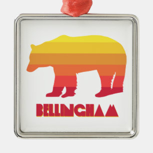 Bellingham Washington Rainbow Bear Julgransprydnad Metall