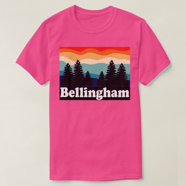 Bellingham Washington Retro T Shirt (Design framsida)