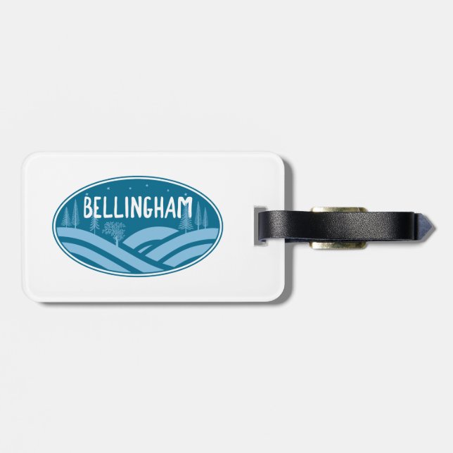 Bellingham Washington utomhus Bagagebricka (Baksida Vågrät)