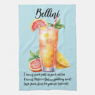 Bellini Cocktail Recipe Kökshandduk