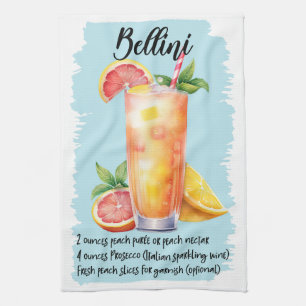 Bellini Cocktail Recipe Kökshandduk