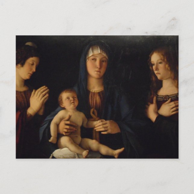 Bellini Madonna i Venedig Vykort (Framsida)