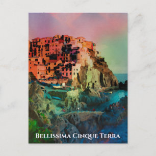 ** Bellissima Italien Italienska språket Cinque Te Vykort