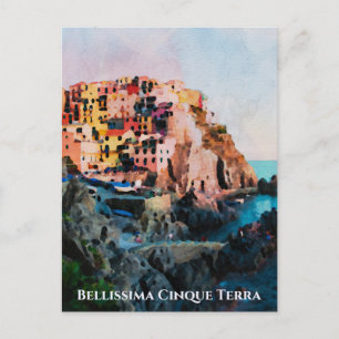 ** Bellissima - italienska språket Cinque Terra Vykort