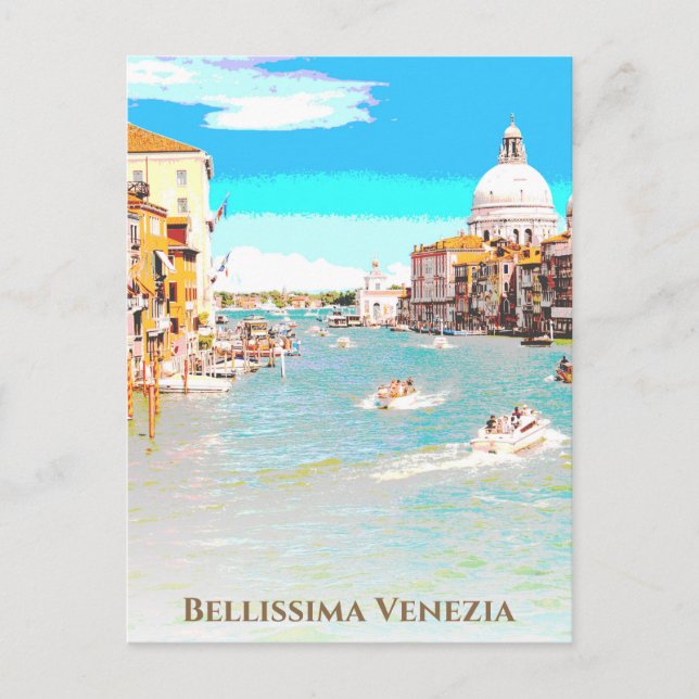 ** Bellissima - Italienska språket Venedig . Venez Vykort (Framsida)