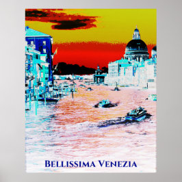 *~* Bellissima Italienska språket Venice Venezia Poster
