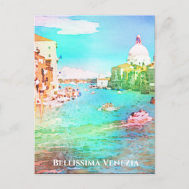 ** Bellissima Italienska språket Venice Venezia Vykort