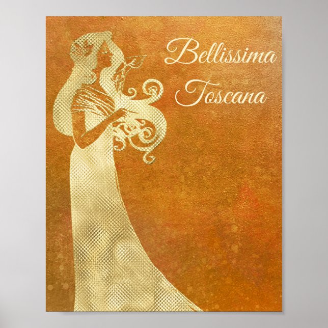 *~* Bellissima Toscana Italia Toskana Poster (Framsidan)