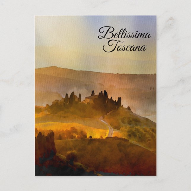 *~* Bellissima Toscana Tuscany Italia P Vykort (Framsida)