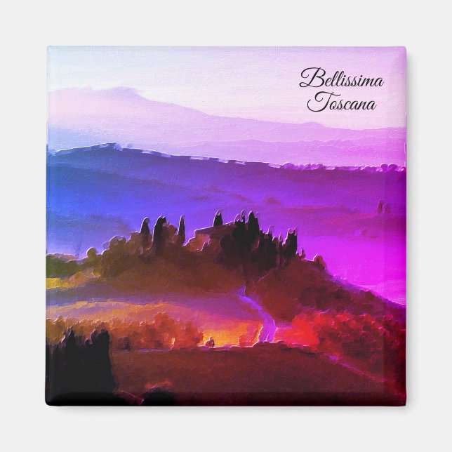 *~* Bellissima Tuscana Italia Toskana Magnet (Framsidan)