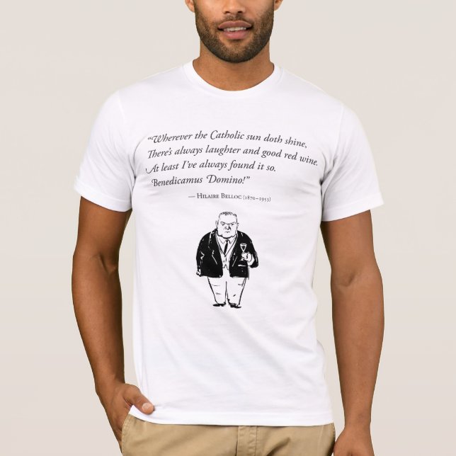 Belloc på vin (bekläda), tee shirt (Framsida)