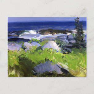 Bellows - Vinomslutna stranden, Monhegan Island, Vykort