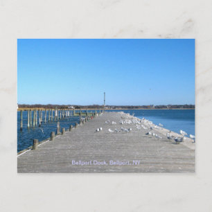 Bellport Dock, Bellport Village NY Vykort