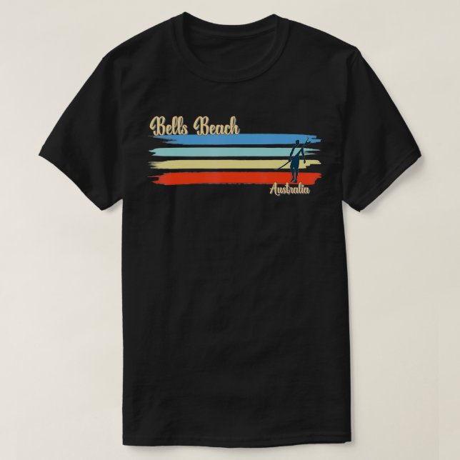 Bells Beach Australia Surfing Beach  T Shirt (Design framsida)