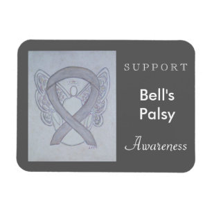 Bells Palsy Awareness Ribbon Angel Anpassningsbar Magnet