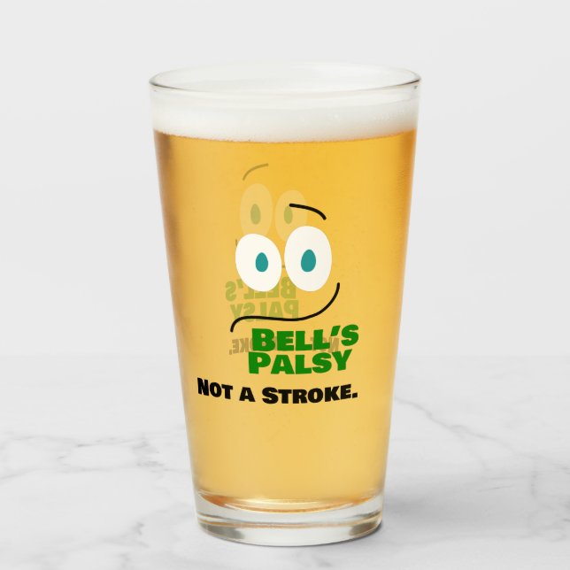 Bell's Palsy - inte en stroke — Glaskopp (Baksida fylld)