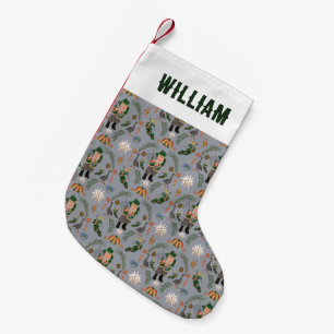 Bellsnickel och Pennsylvania julmotifs Liten Julstrumpa