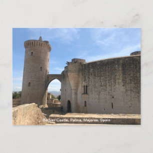 Bellver Castle, Palma, Majorca, Spanien på en Helg Vykort