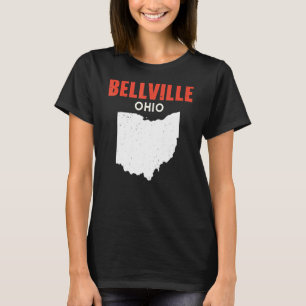 Bellville och Morrow Ohio USA State America Travel T Shirt