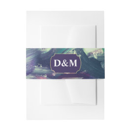 Belly Band med fet akrylfärgning För Inbjudningskort