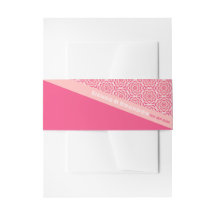 Belly Band med rött bröllop i Geometric Ro