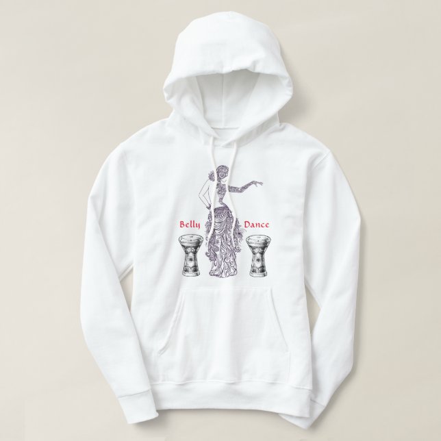 Belly Dance Basic Hoodie Sweatshirt (Design framsida)