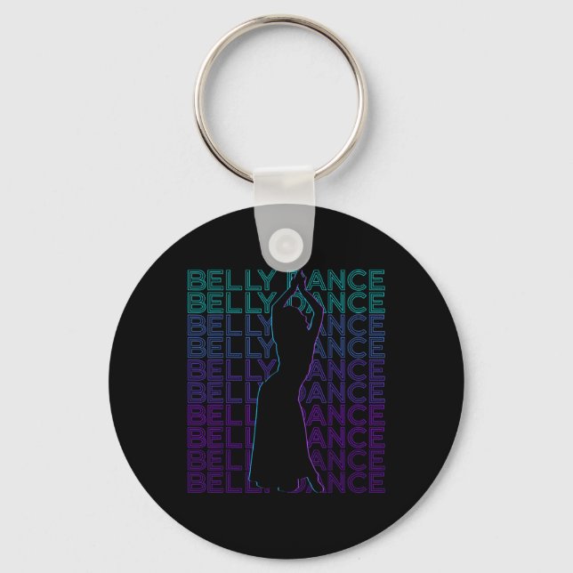 Belly Dance Belly Dancer Retro Belly Dancing Nyckelring (Framsida)