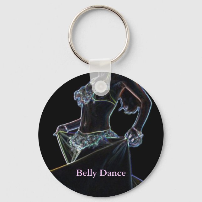 Belly Dance Black Nyckelring (Framsida)