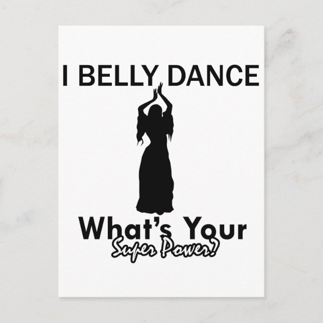 Belly Dance-design Vykort (Framsida)