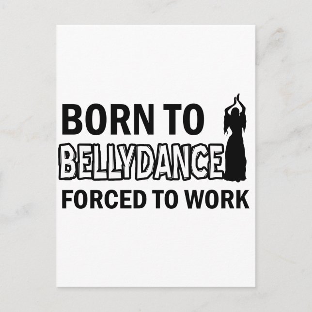 Belly Dance-design Vykort (Framsida)