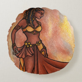 Belly Dance Goddess Rund Kudde