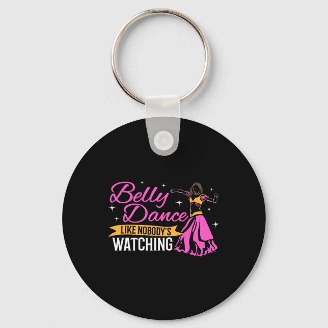 Belly Dance Professionell Hip Belly Dancer Pro Bel Nyckelring (Framsida)