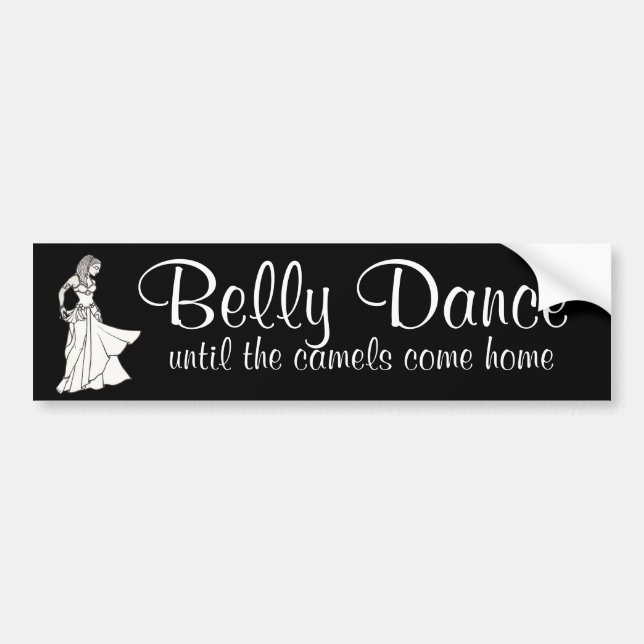 Belly Dance till kamelernas kom hem Bildekal (Framsidan)