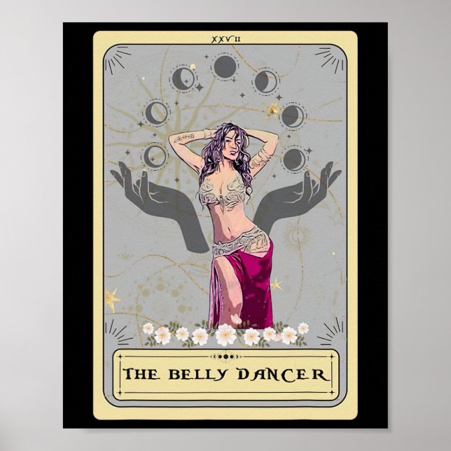 Belly Dance Top Tarot Belly Dancing Tarot Card Poster (Framsidan)