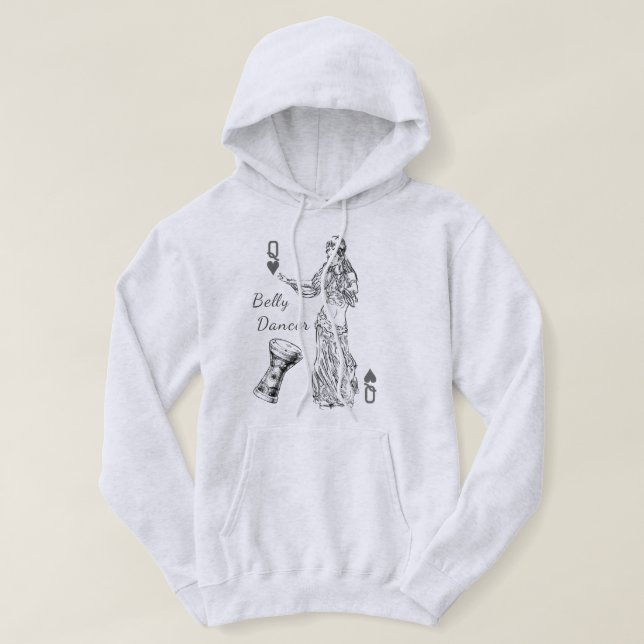 Belly Dancer Basic Hooded Sweatshirt (Design framsida)