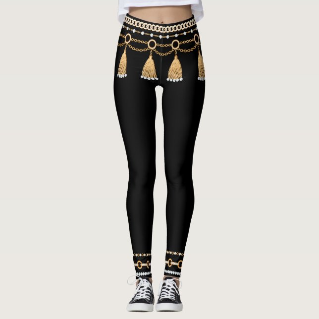 Belly Dancer Chains Leggings (Framsida)