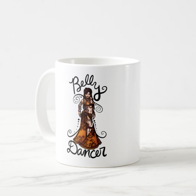 Belly Dancer Goddess Kaffemugg (Framsida vänster)